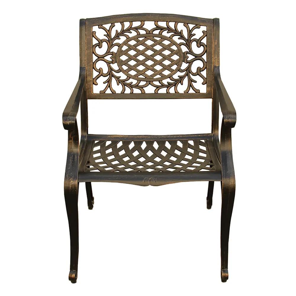 Outdoor Aluminum 9pc Large Oval Patio Dining Set and Eight Chairs by Sharicks
