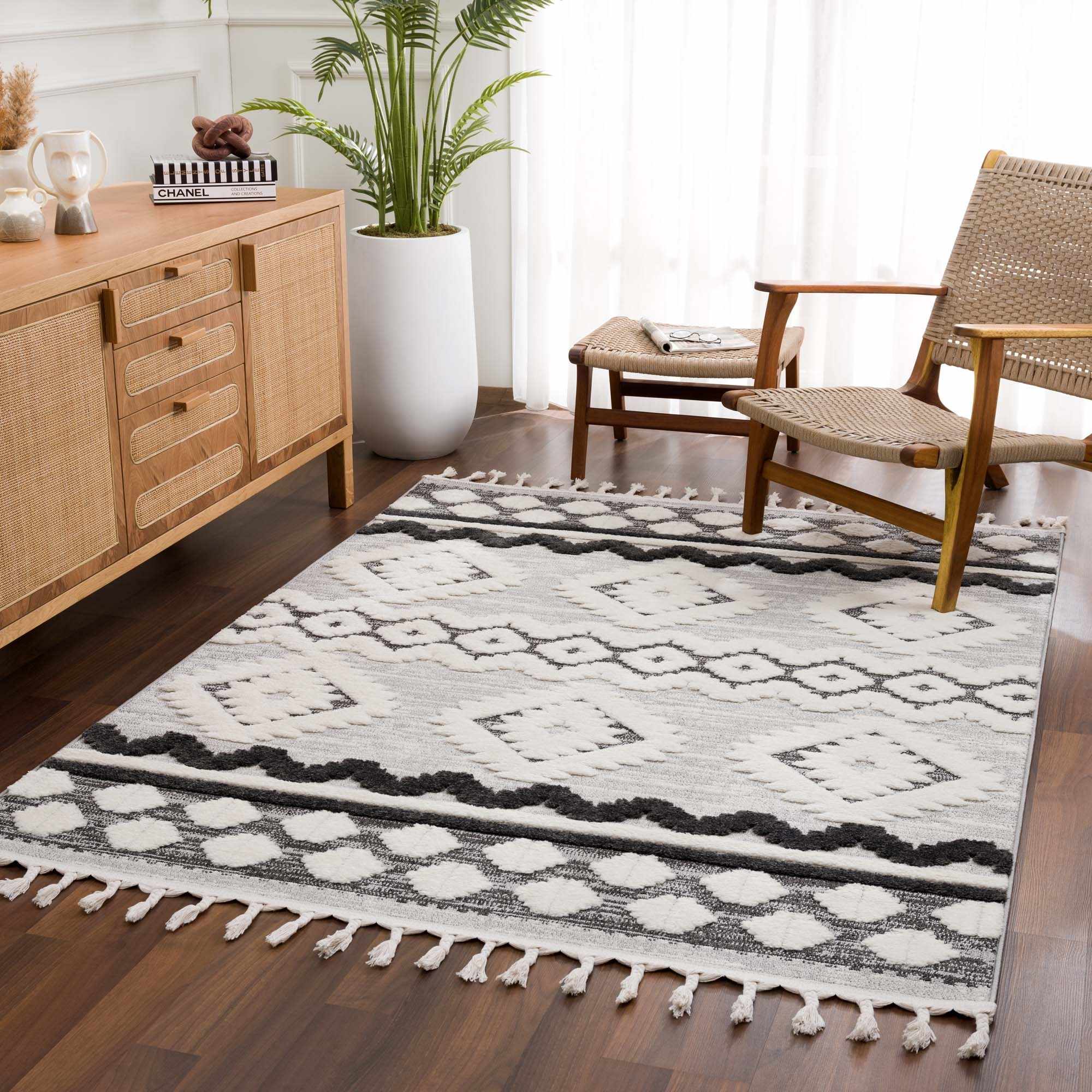 Dinganen High/Low Pile Area Rug - Clearance by Boutique Rugs