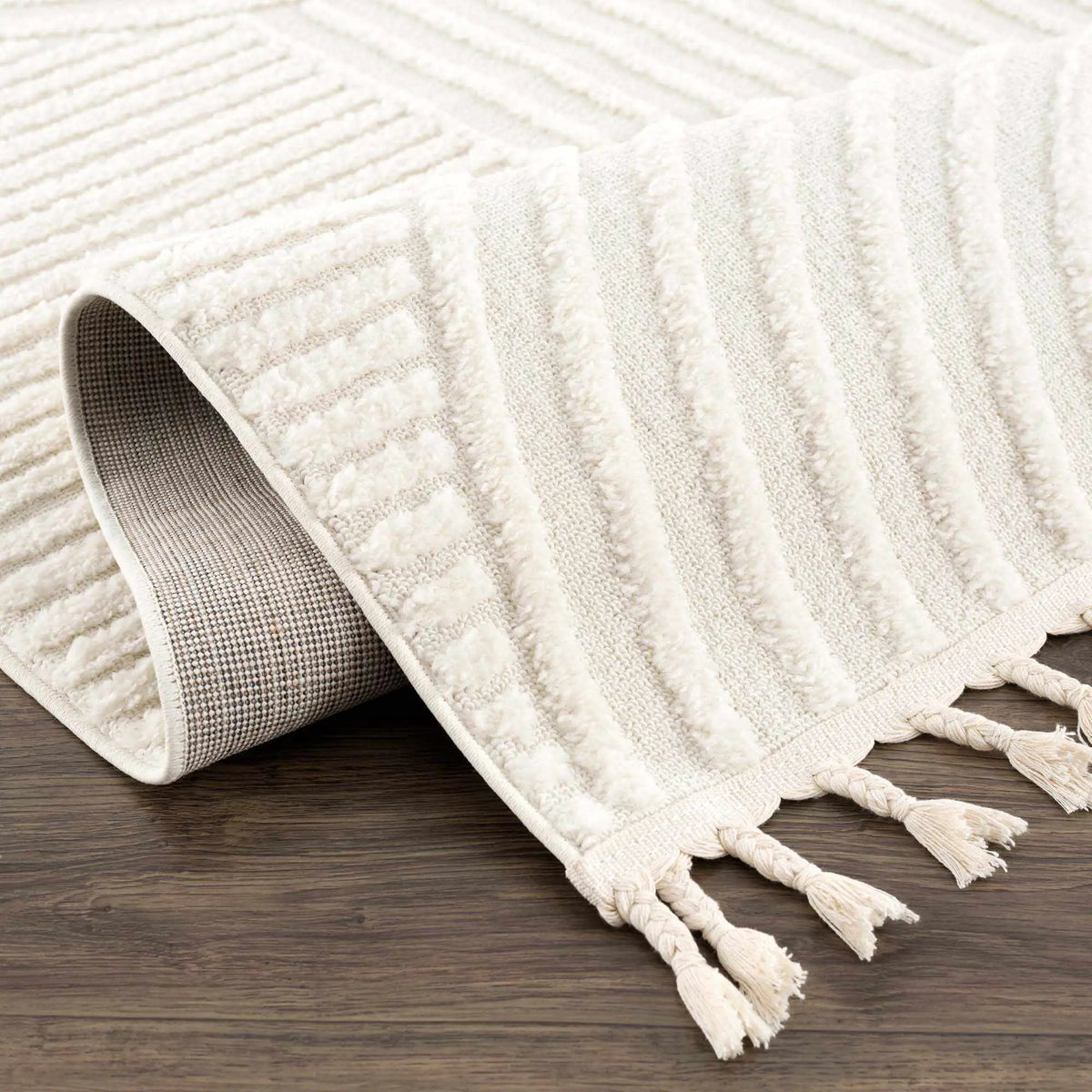 Guiling 3D Rainbow Area Rug with Tassels, photo 7 of 13