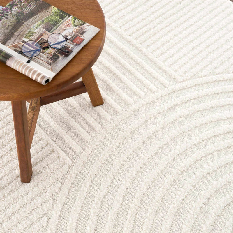 Guiling 3D Rainbow Area Rug with Tassels by Boutique Rugs