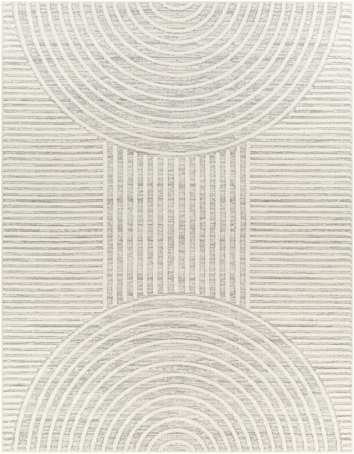Dauin 3D Rainbow Area Rug with Tassels
