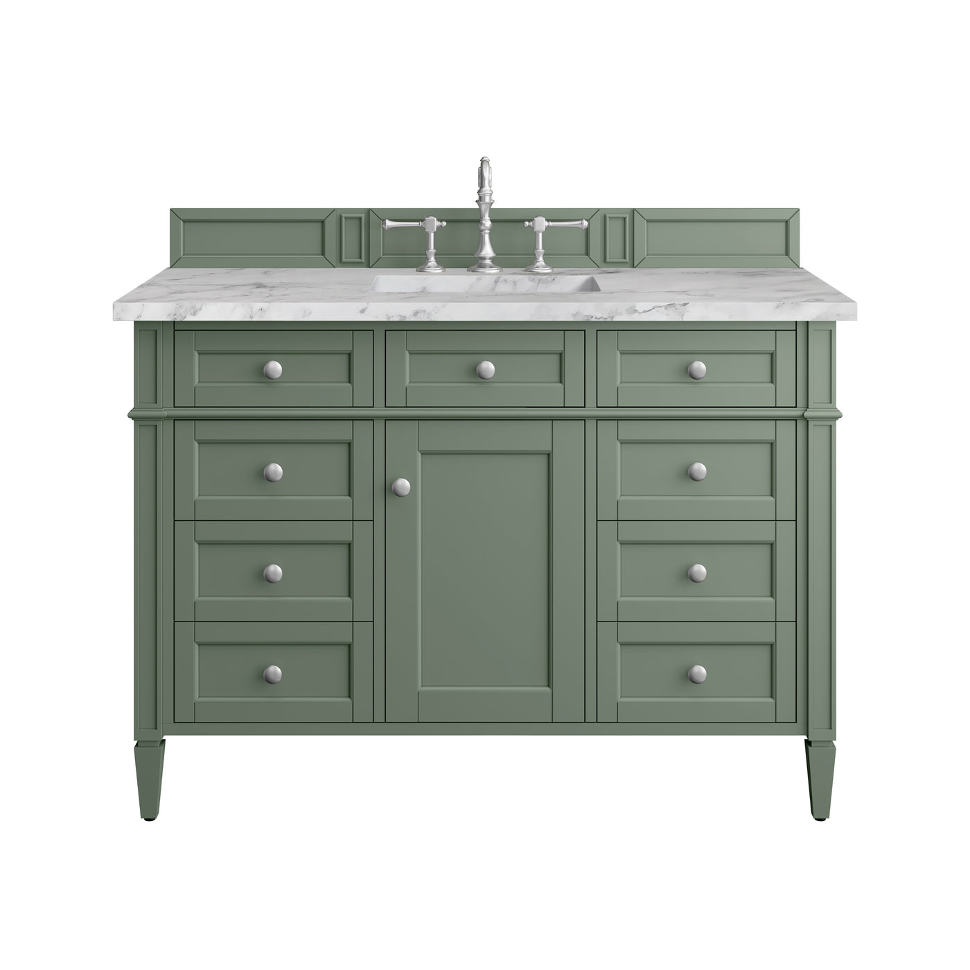 James Martin Brittany 48" Single Bathroom Vanity, Smokey Celadon, view 35