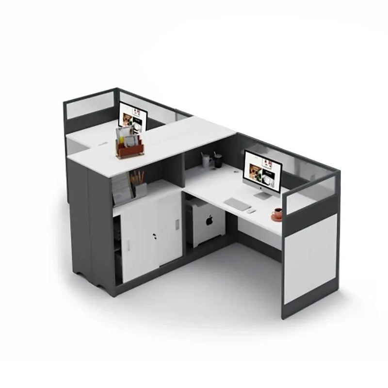 Norven · L-Shaped Cubicle Office Workstation by Arc Grove