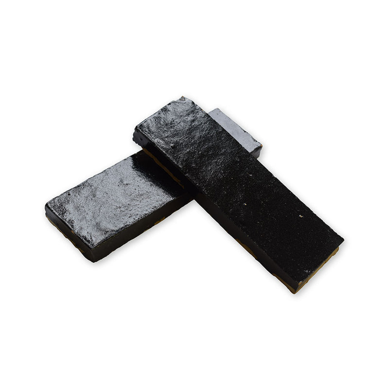 Noir Glossy Subway Zellige Tiles 2x6 Zellige Glossy 2x6 Tiles — 2