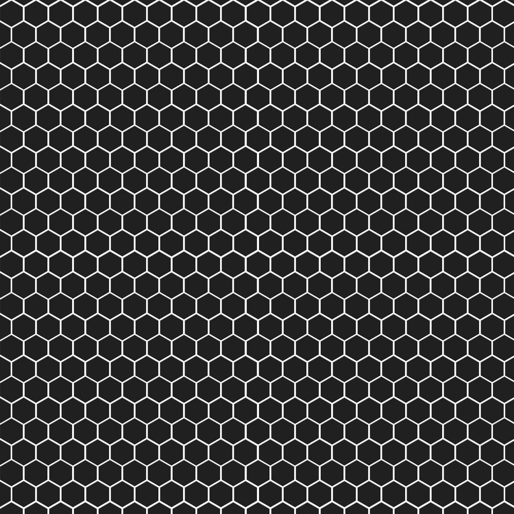 Noir Matte Hexagon Ceramic Mosaics 12x12 Ceramic Matte 12x12 Mosaics