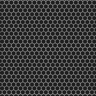 Noir Matte Hexagon Ceramic Mosaics 12x12