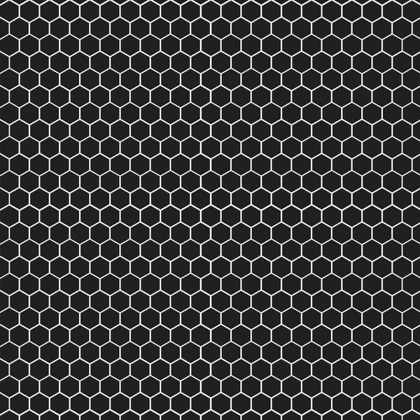 Noir Matte Hexagon Ceramic Mosaics 12x12