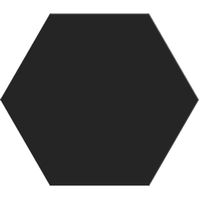 Noir Matte Hexagon Ceramic Tiles 8 1/4 Ceramic Matte 8x8 Tiles
