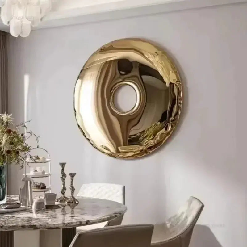 Circular Stainless Steel Modern Wall Decor by House Of Avana