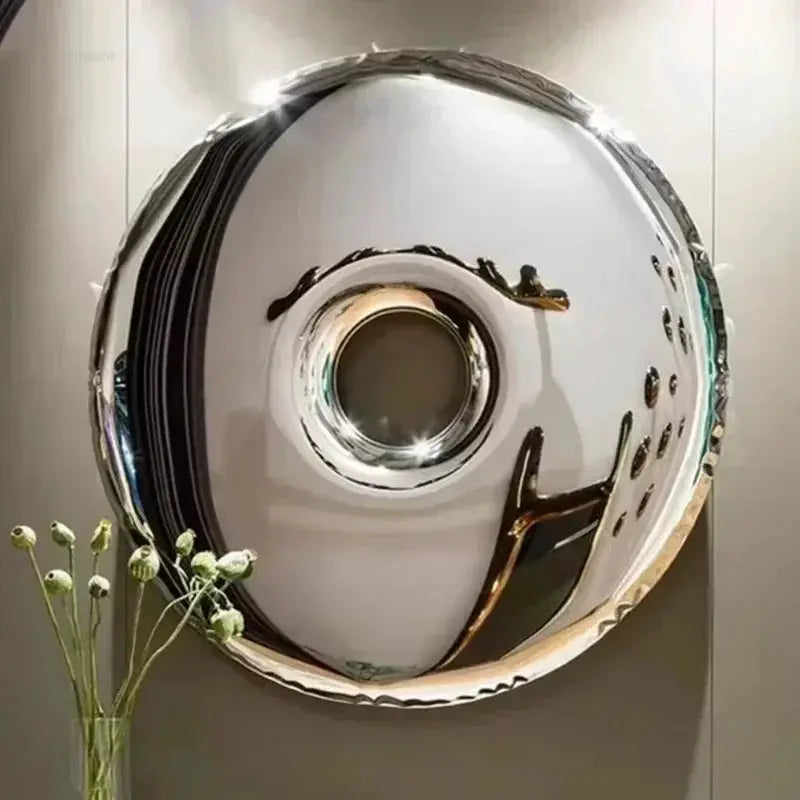 Circular Stainless Steel Modern Wall Decor by House Of Avana