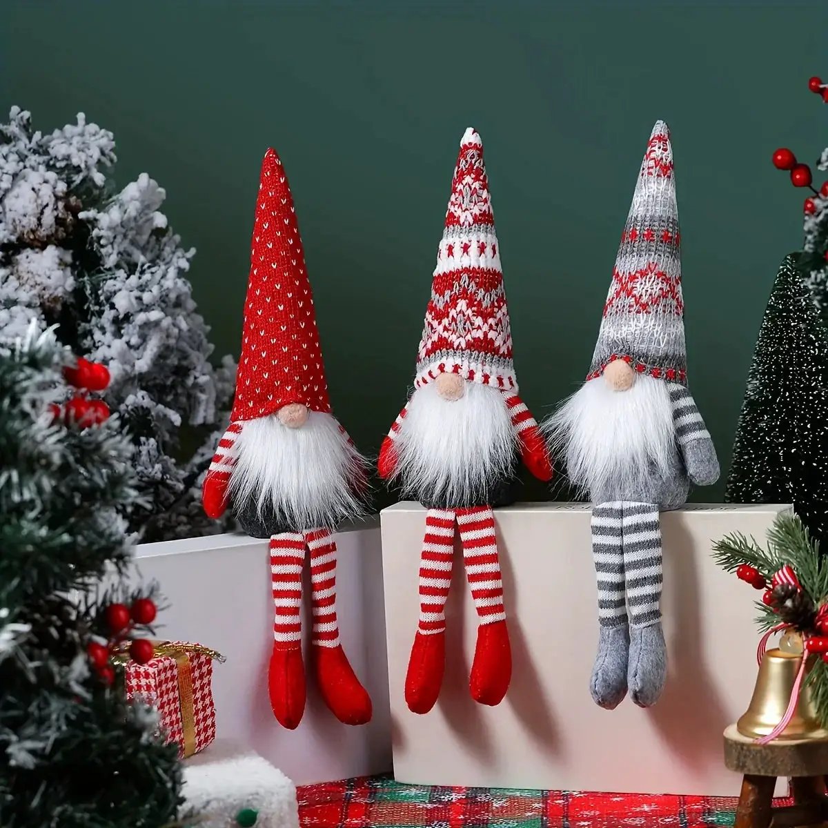 Nordic Wooden Faceless Christmas Decorations by House Of Avana