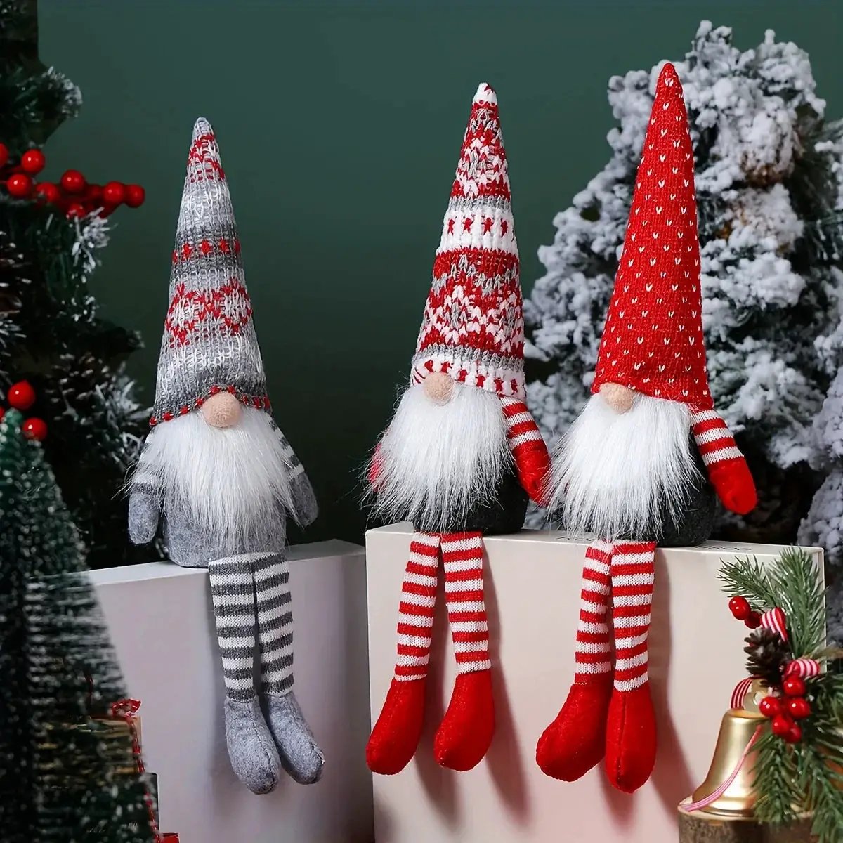Nordic Wooden Faceless Christmas Decorations by House Of Avana