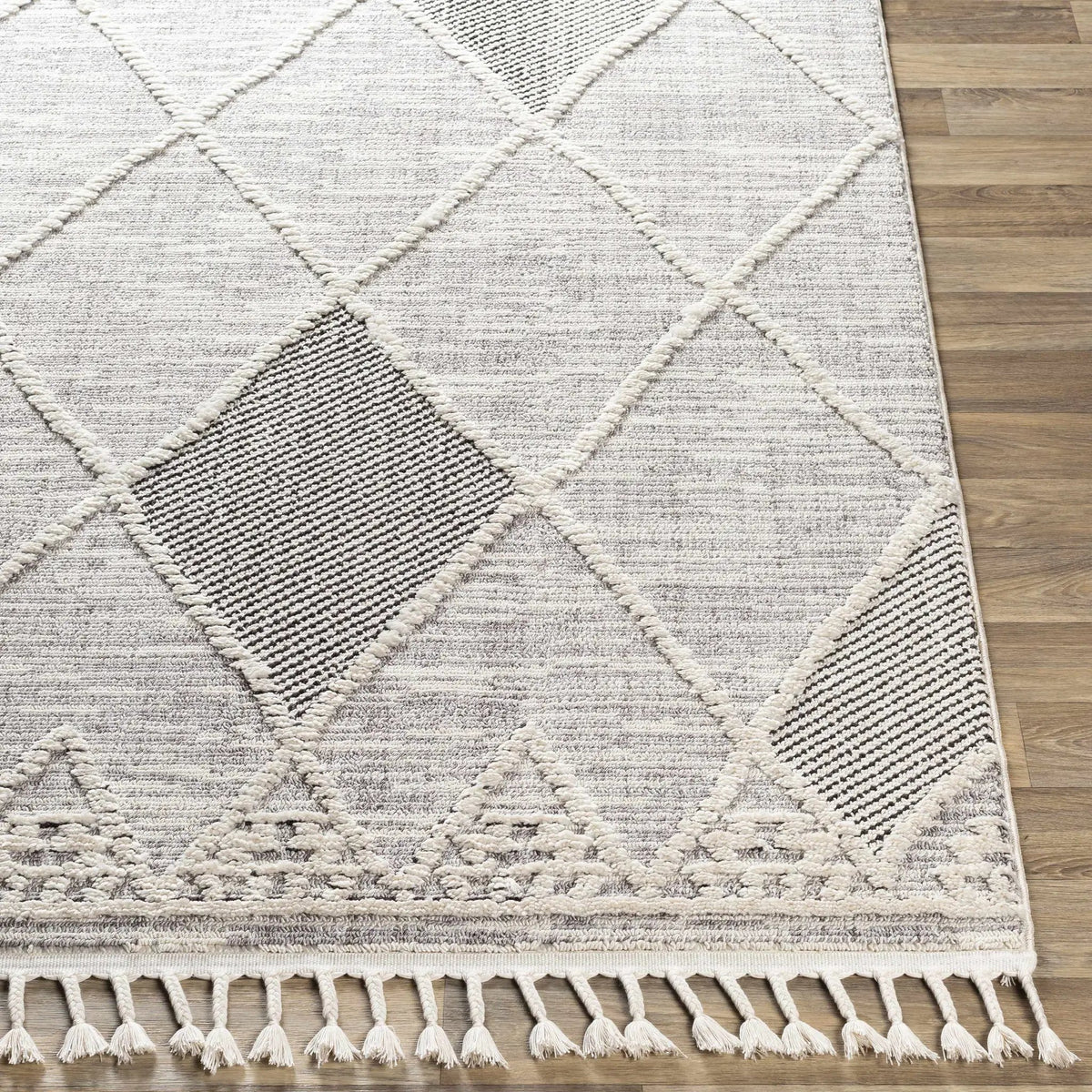 Norvelt High/Low Pile Rug with Tassels, photo 11 of 12