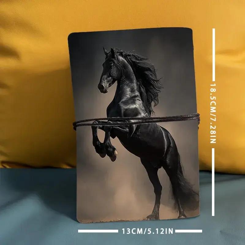 Notebook - Black Horse Pattern Small by House Of Avana