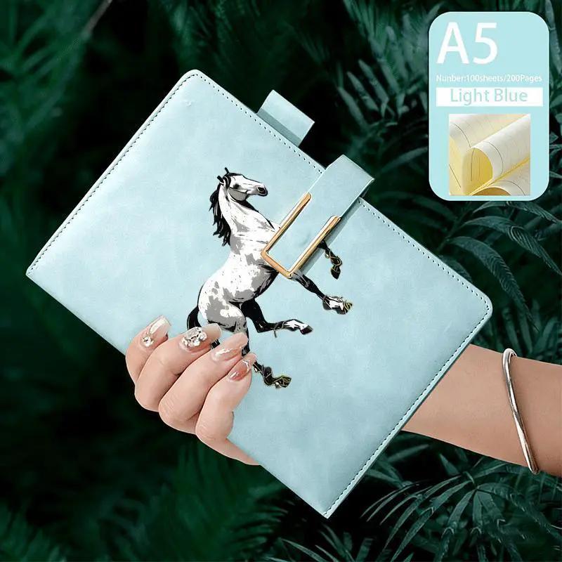 Notebook - Lined Faux Leather A5 by House Of Avana
