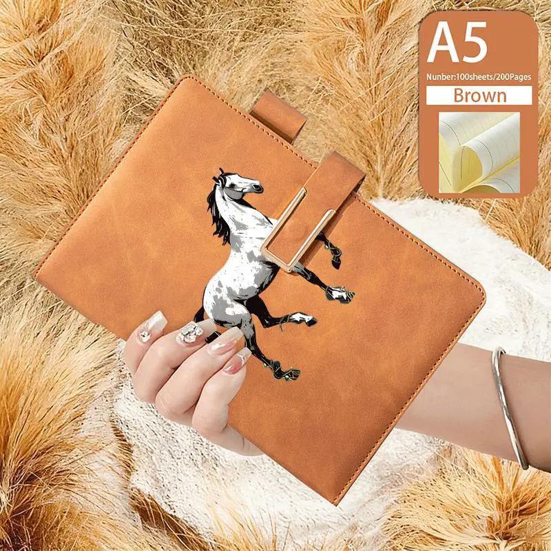 Notebook - Lined Faux Leather A5 by House Of Avana