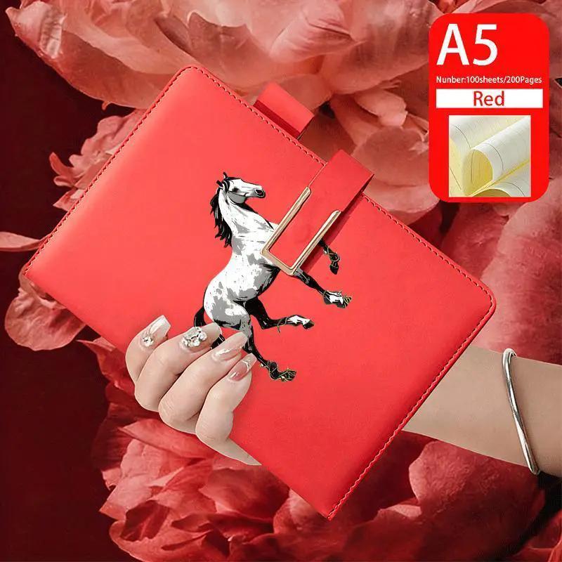 Notebook - Lined Faux Leather A5 by House Of Avana