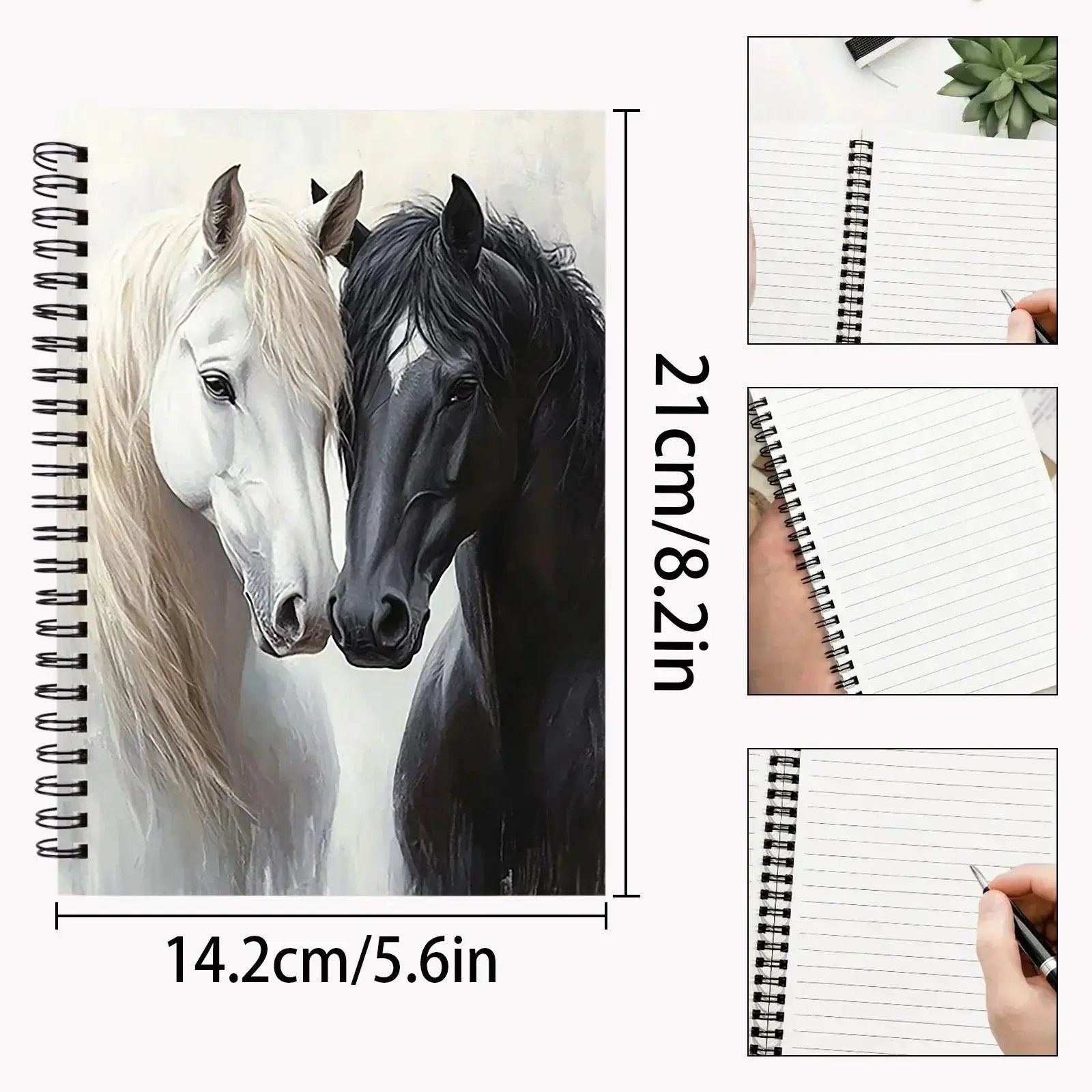 Notebook - Spiral Bound Horse Cover by House Of Avana
