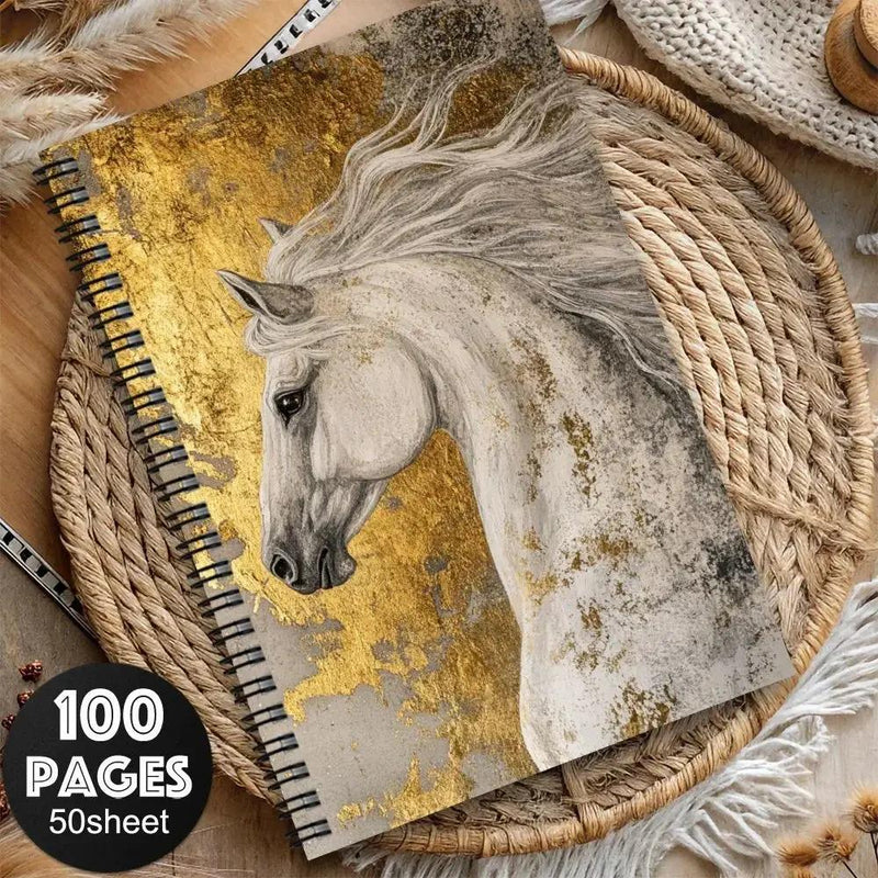 Notebook - Spiral Western Horse Diary by House Of Avana
