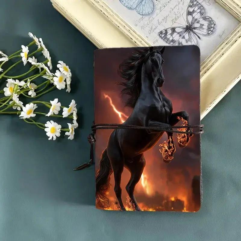 Notebook - Vintage Metal Black 160 Pages by House Of Avana