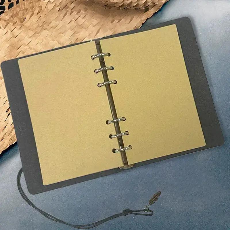 Notebook - White Horse Pattern Leather 80 Sheets by House Of Avana