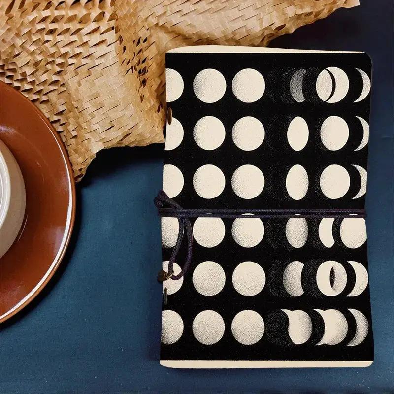Notebook - White Horse Pattern Leather 80 Sheets by House Of Avana