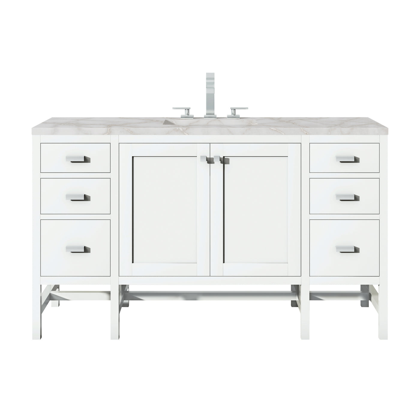 James Martin Addison 60" Single Bathroom Vanity, Glossy White, view 30