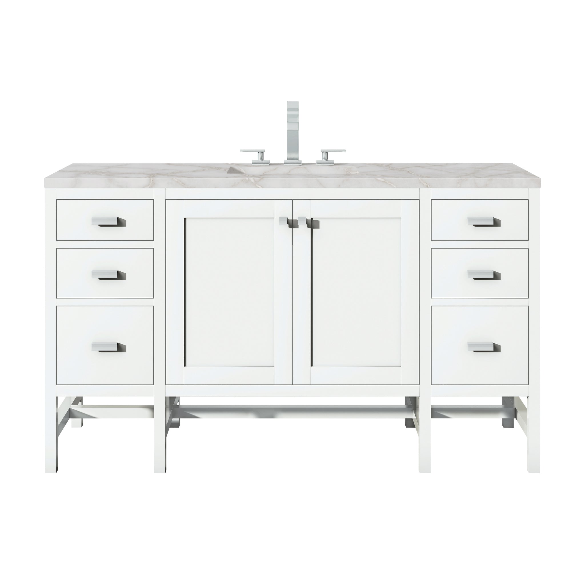 James Martin Addison 60" Single Bathroom Vanity, Glossy White, view 30