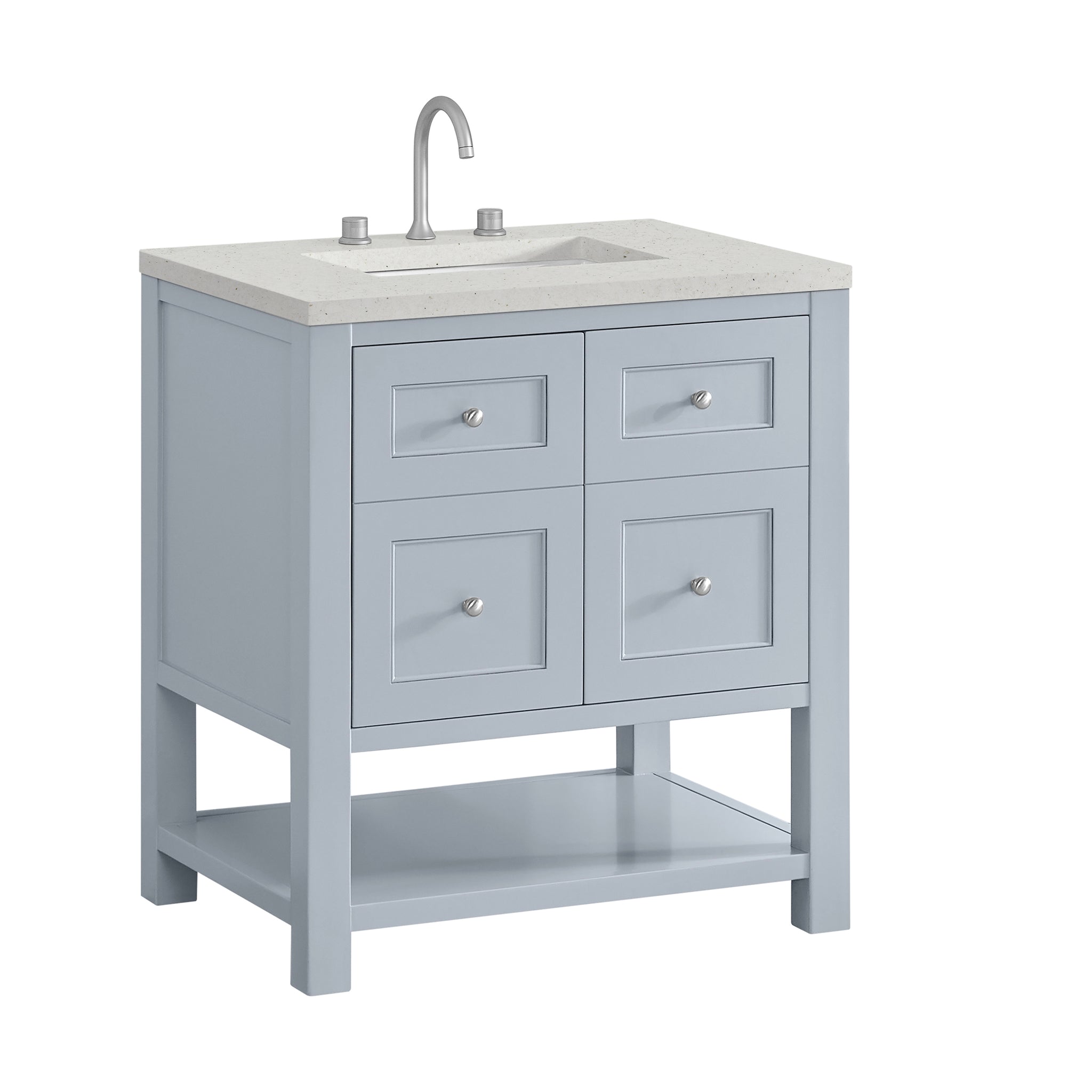 James Martin Breckenridge 30" Single Bathroom Vanity, Serenity Blue, view 25