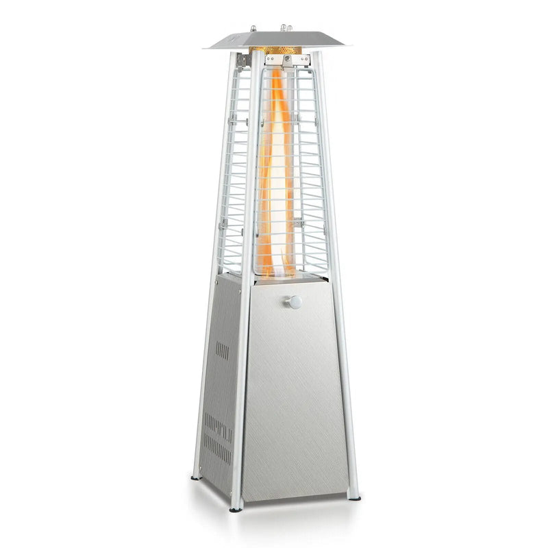 10000 BTU Portable Stainless Steel Tabletop Patio Heater with Glass Tube by DirectDeals