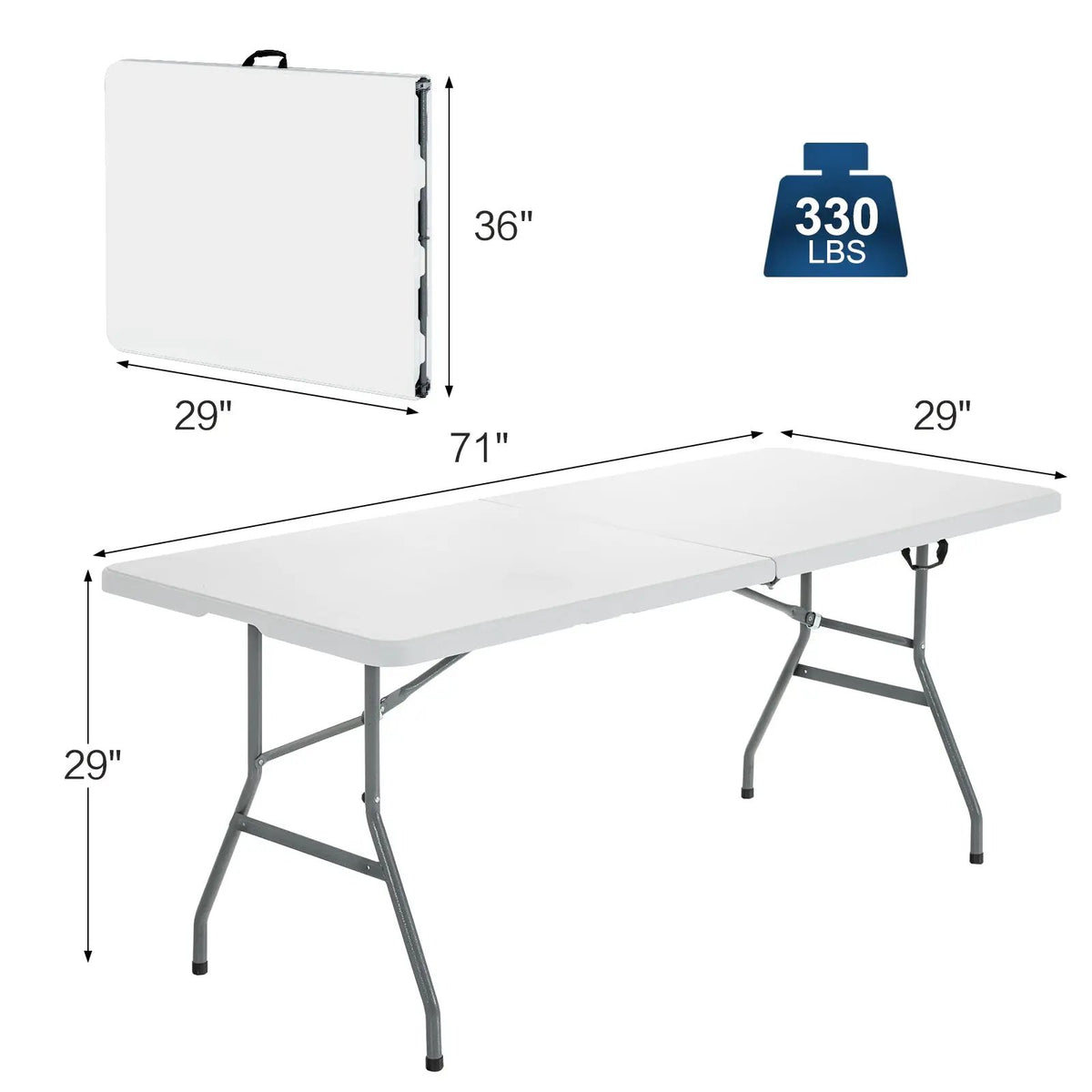 Portable Folding Camping Table with Carrying Handle, photo 5 of 7