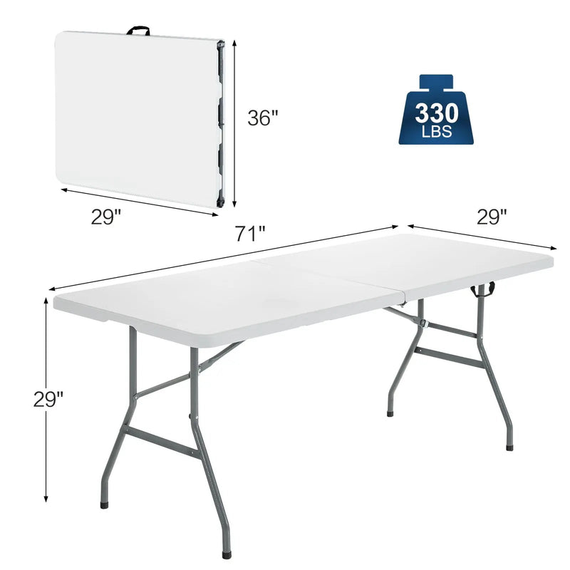 Portable Folding Camping Table with Carrying Handle by DirectDeals