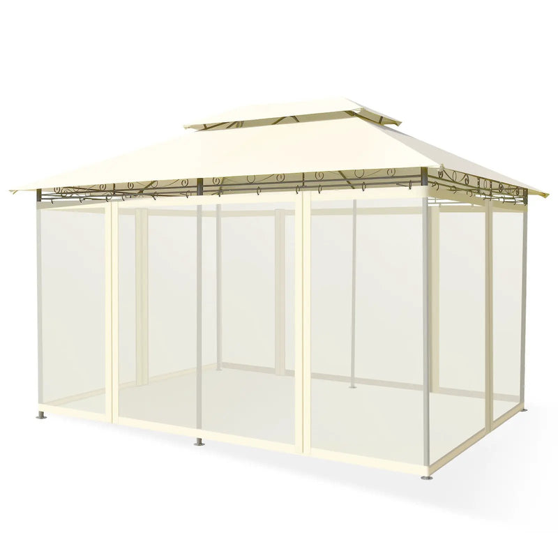 10 Feet x 13 Feet Tent Canopy Shelter with Removable Netting Sidewall by DirectDeals