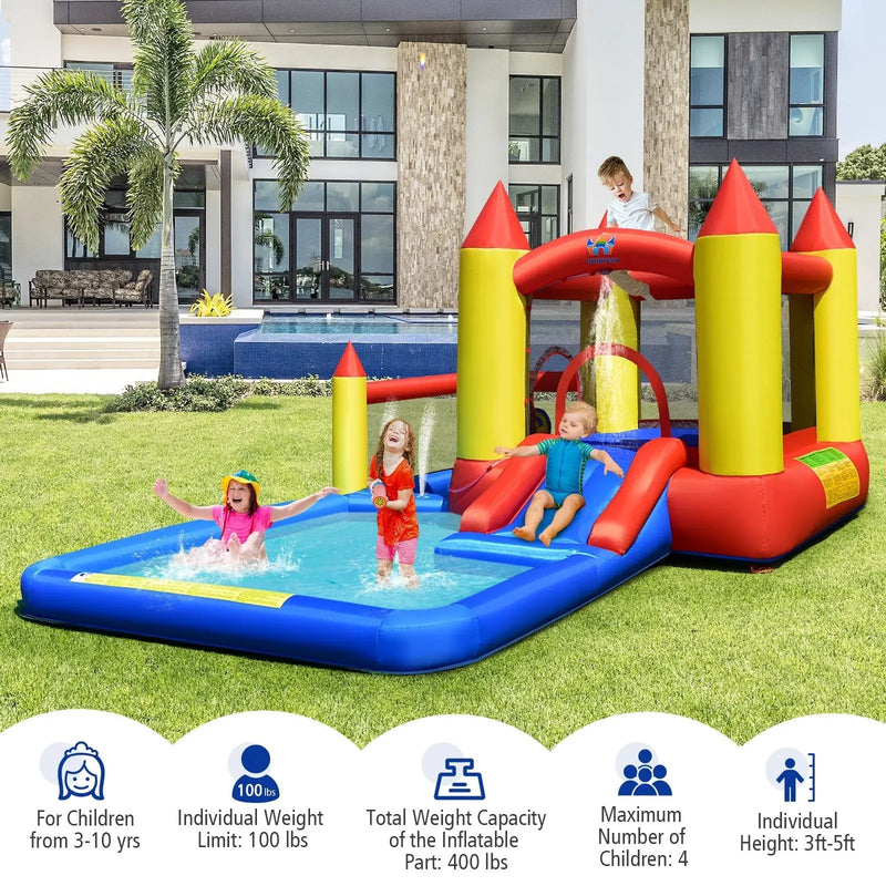 Inflatable Water Slide with Slide and Jumping Area by DirectDeals