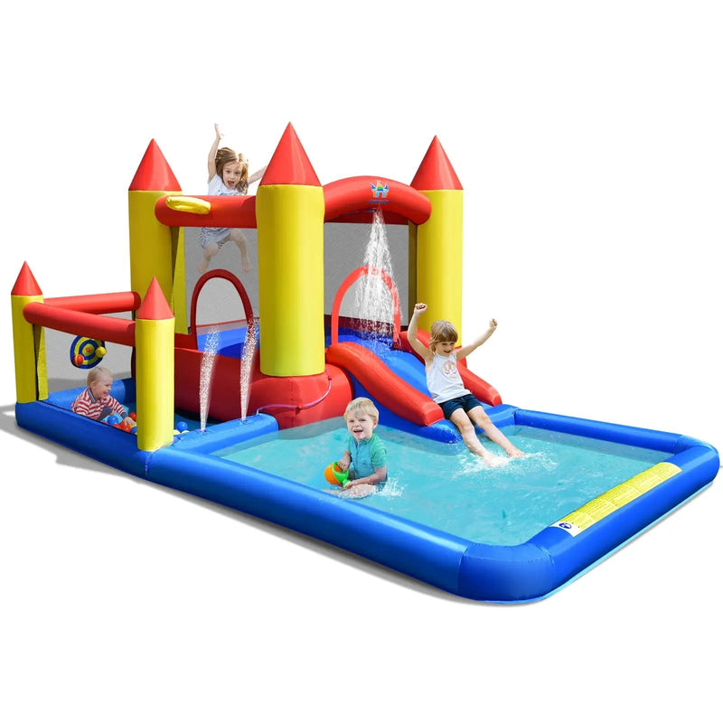 Inflatable Water Slide with Slide and Jumping Area by DirectDeals