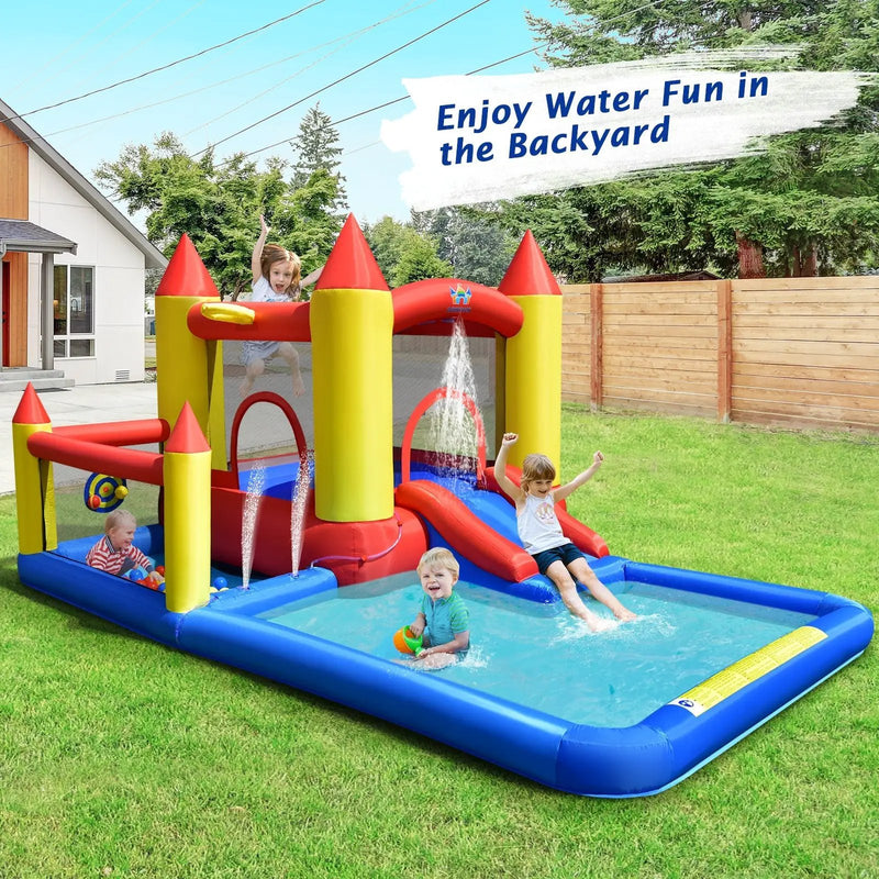 Inflatable Water Slide with Slide and Jumping Area by DirectDeals