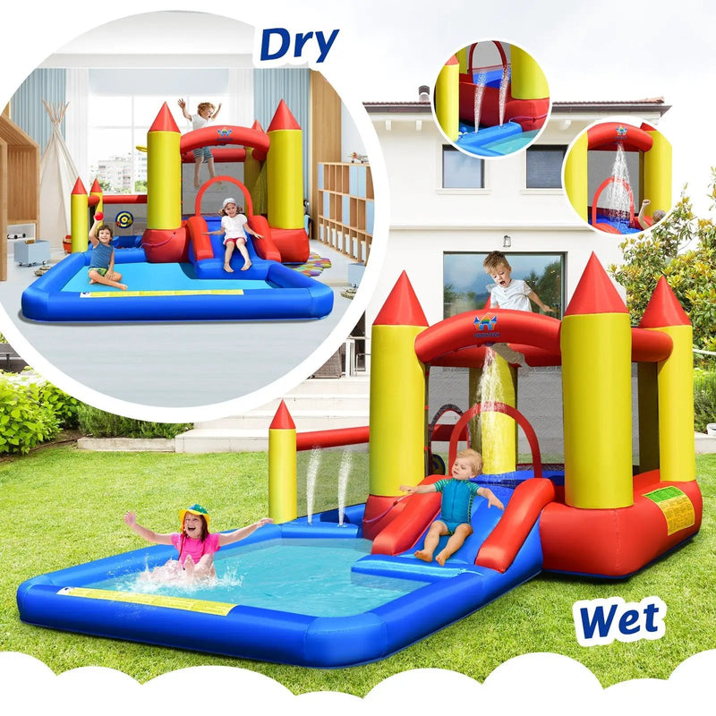Inflatable Water Slide with Slide and Jumping Area by DirectDeals