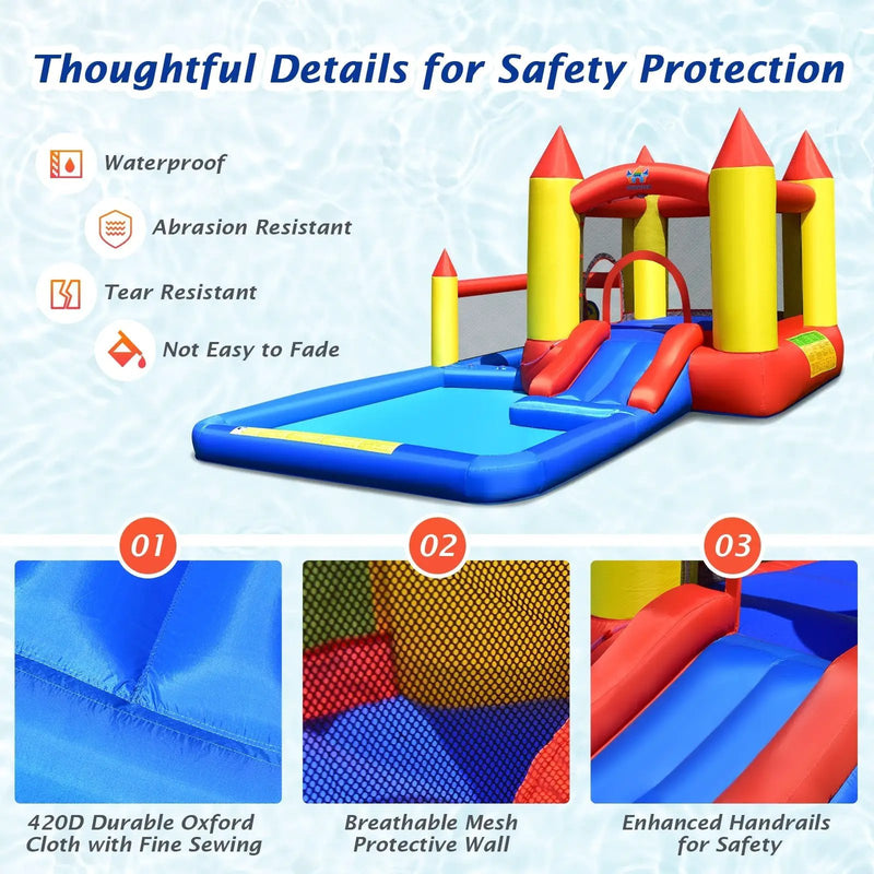 Inflatable Water Slide with Slide and Jumping Area by DirectDeals