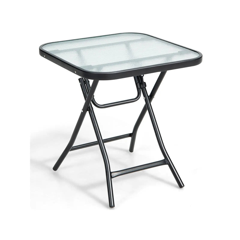 18 Inch Square Patio Bistro Table with Rustproof Frame by DirectDeals