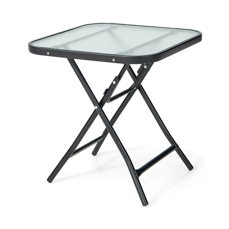 18 Inch Square Patio Bistro Table with Rustproof Frame by DirectDeals