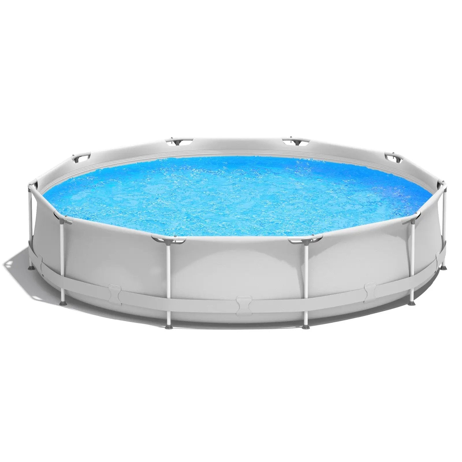 Round Above Ground Swimming Pool With Pool Cover by DirectDeals