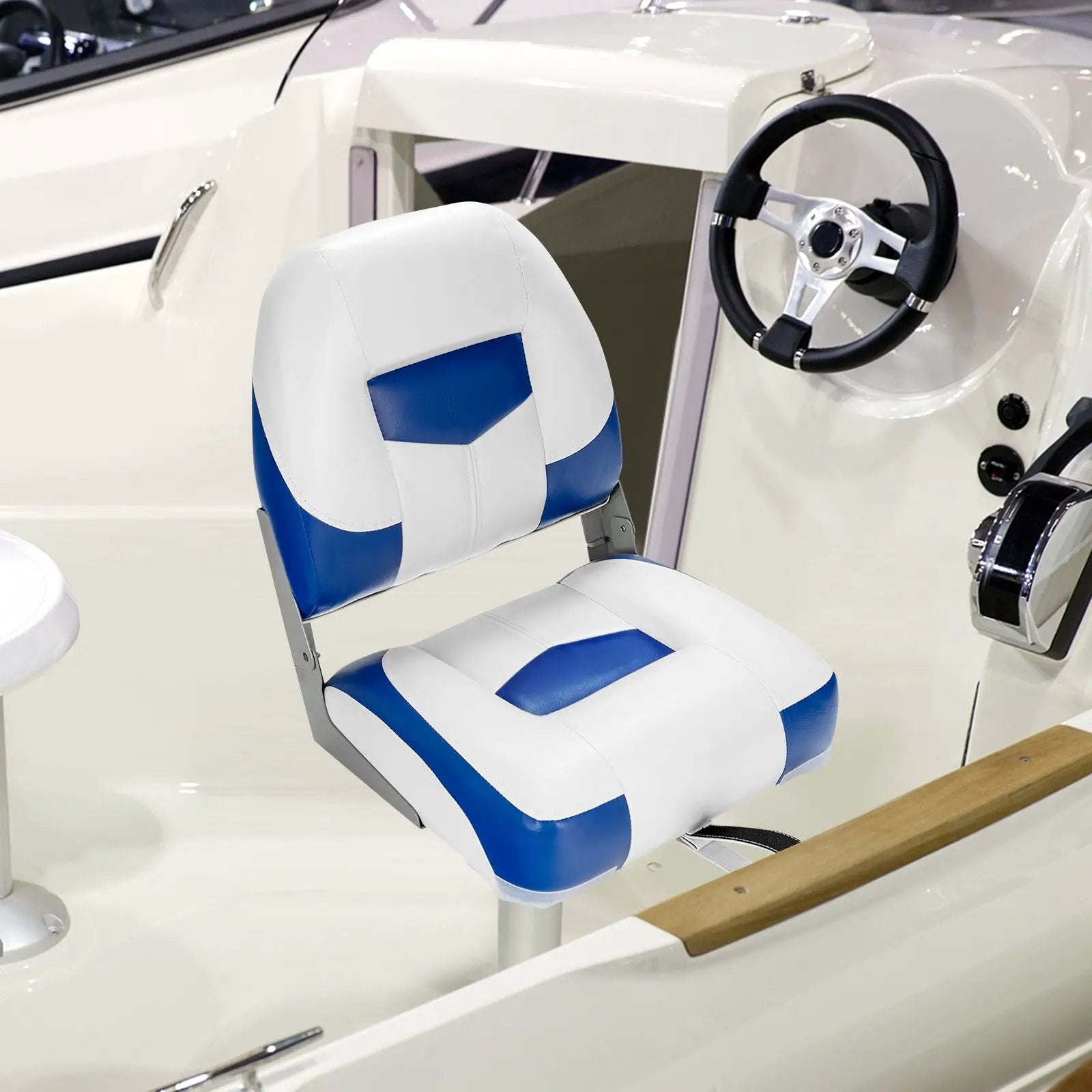 Set of 2 Folding Low Back Fishing Boat Seat by DirectDeals