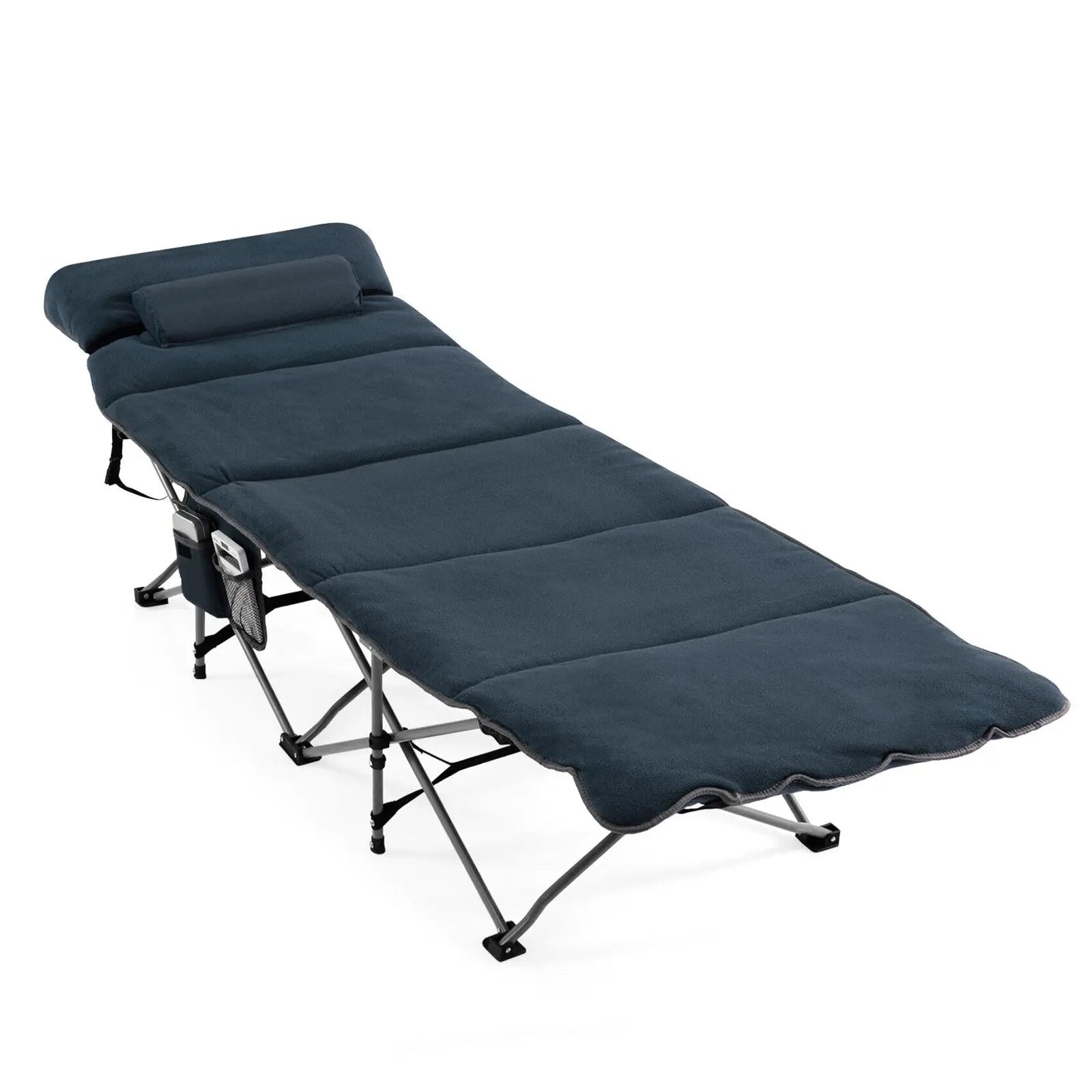 Folding Retractable Travel Camping Cot with Mattress and Carry Bag by DirectDeals