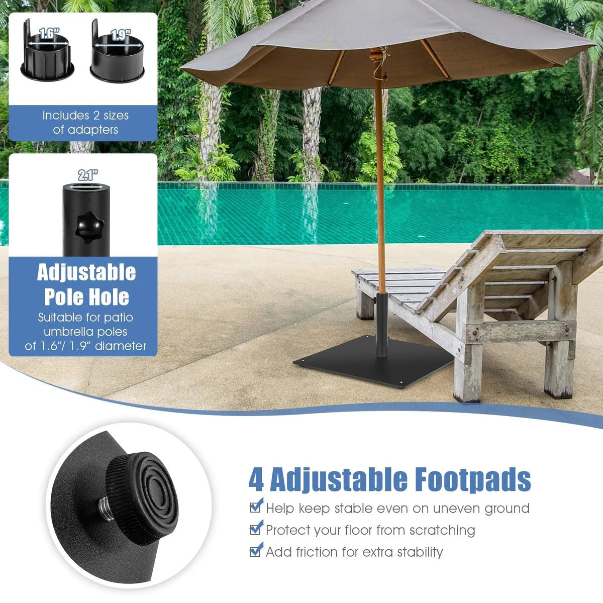 20 Inches Patio Umbrella Base, photo 5 of 7