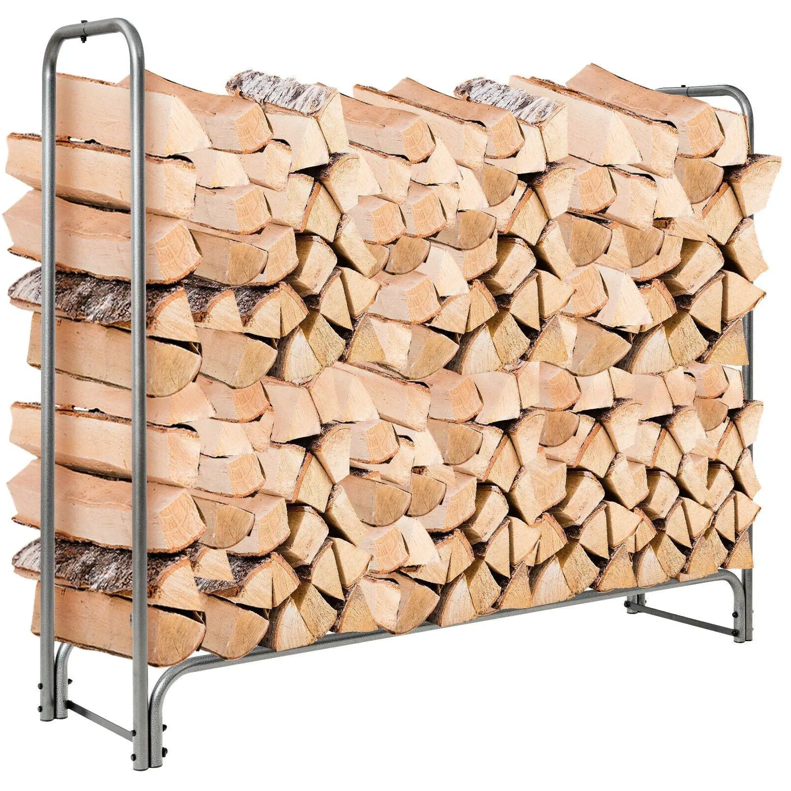 4 Feet/5 Feet/6 Feet/8 Feet Firewood Storage Log Rack by DirectDeals