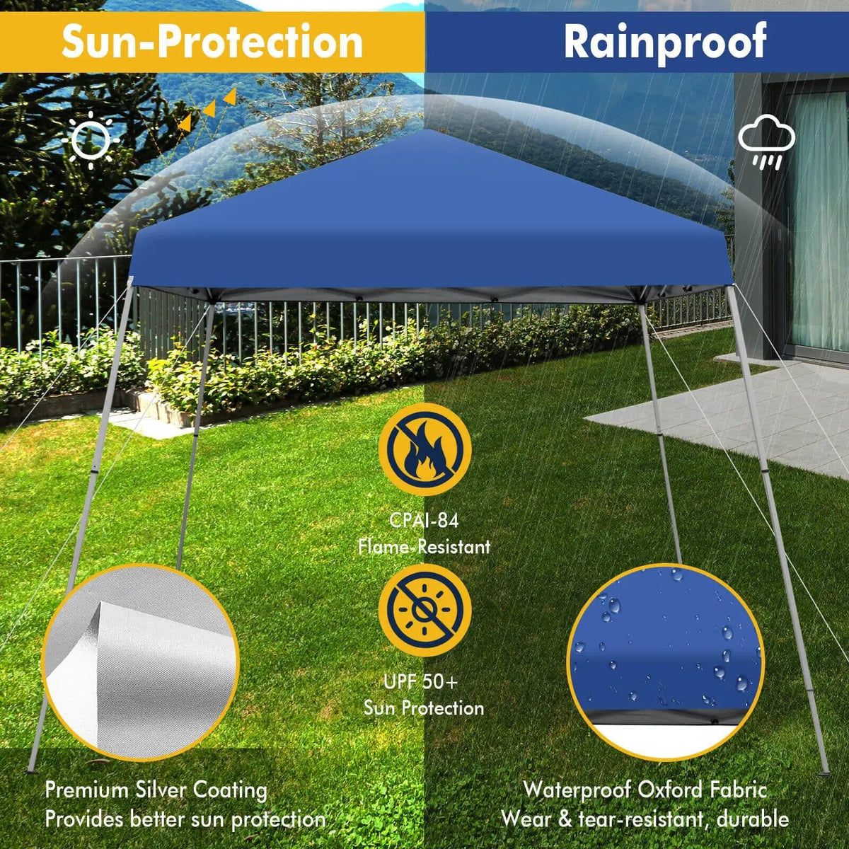 10 x 10 Feet Outdoor Instant Pop-up Canopy with Carrying Bag, photo 3 of 8