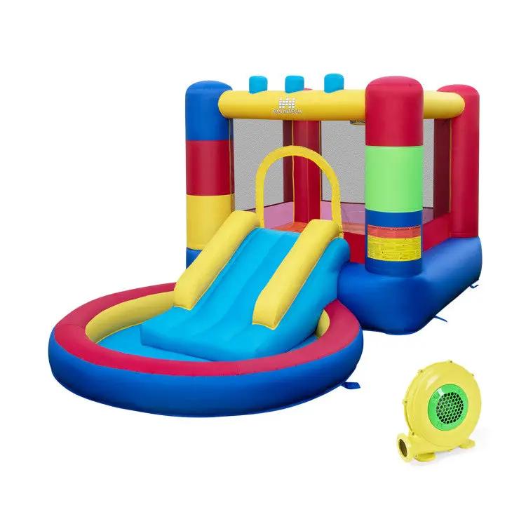 4-in-1 Jigsaw Theme Inflatable Bounce House with 480W Blower by DirectDeals