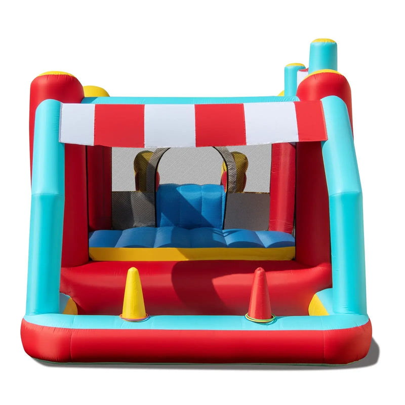 5-in-1 Ice Cream Inflatable Bounce House with Ball Pit and Slide with 520W Blower by DirectDeals