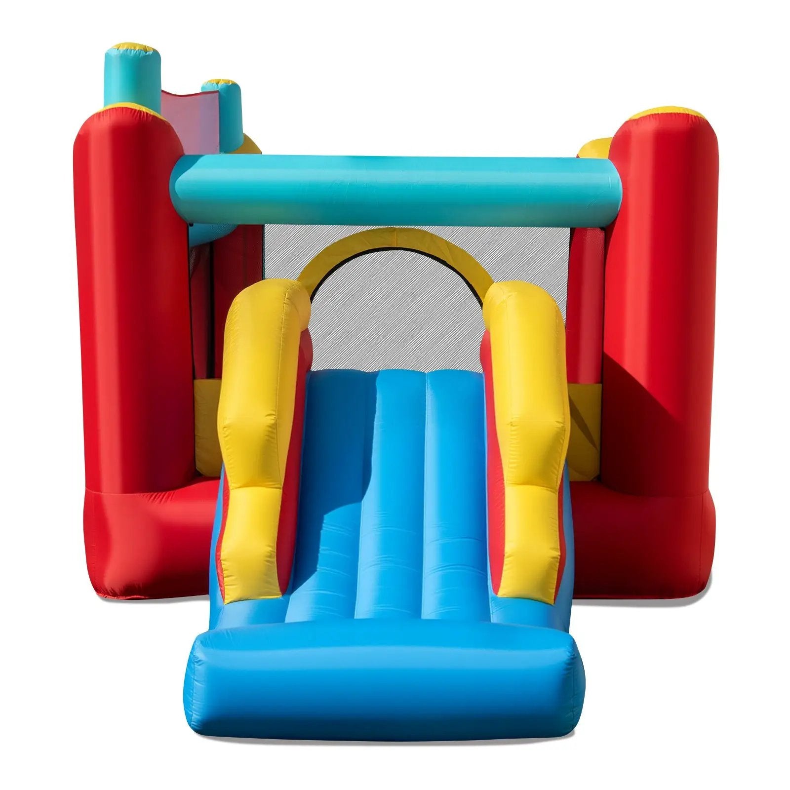 5-in-1 Ice Cream Inflatable Bounce House with Ball Pit and Slide with 520W Blower by DirectDeals