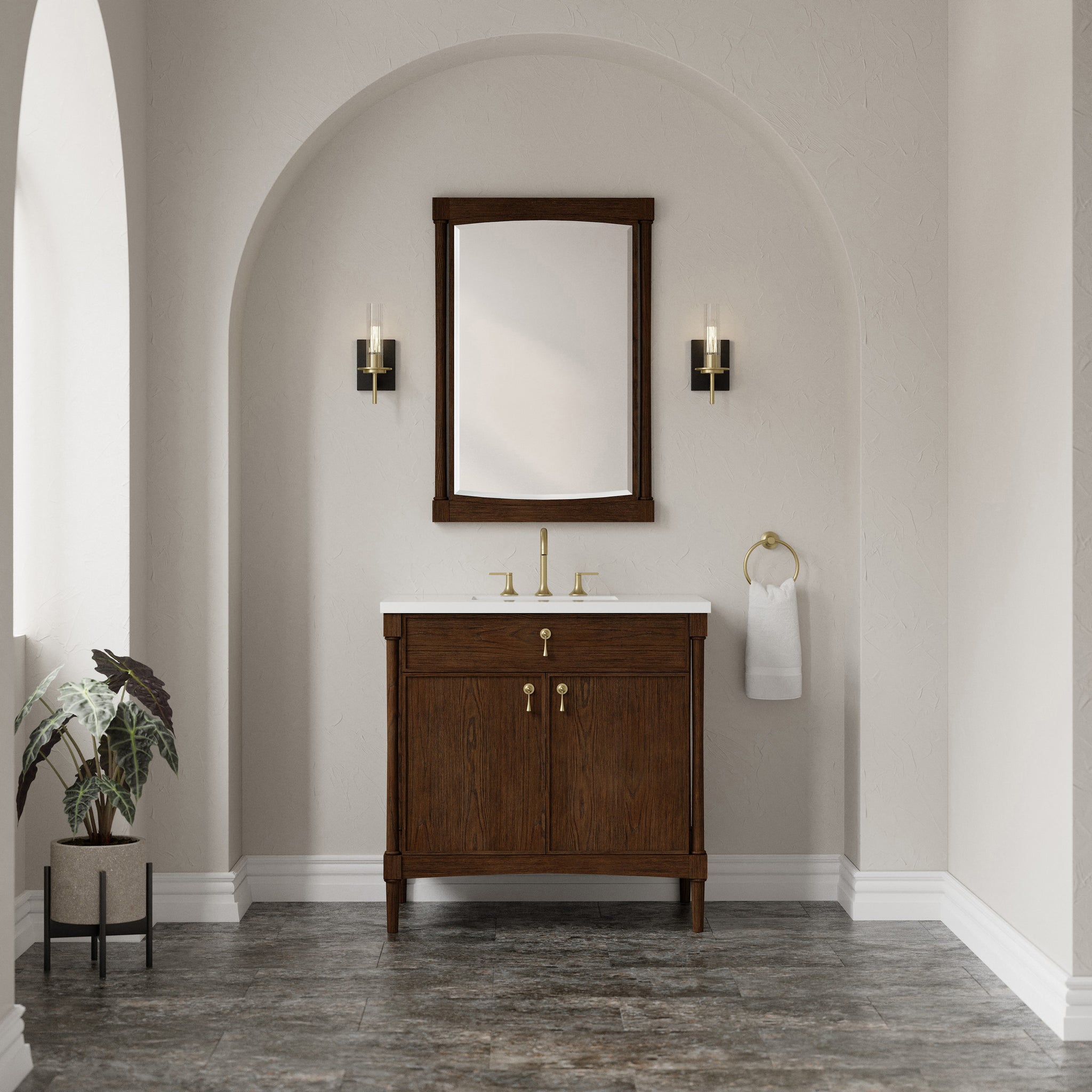 James Martin Kinnsden 36" Single Bathroom Vanity, Sable Oak, view 31